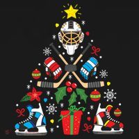 Ice Hockey Christmas Ornament Tree Funny Xmas Gift Boy Backpack thumb 2