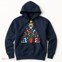 Ice Hockey Christmas Ornament Tree Funny Xmas Gift Boy Hoodie thumb 0