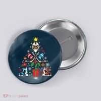 Ice Hockey Christmas Ornament Tree Funny Xmas Gift Boy Button thumb 0