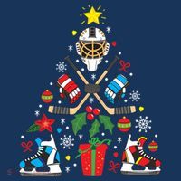 Ice Hockey Christmas Ornament Tree Funny Xmas Gift Boy Polo thumb 2
