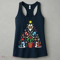 Ice Hockey Christmas Ornament Tree Funny Xmas Gift Boy Women's Tank Top thumb 3