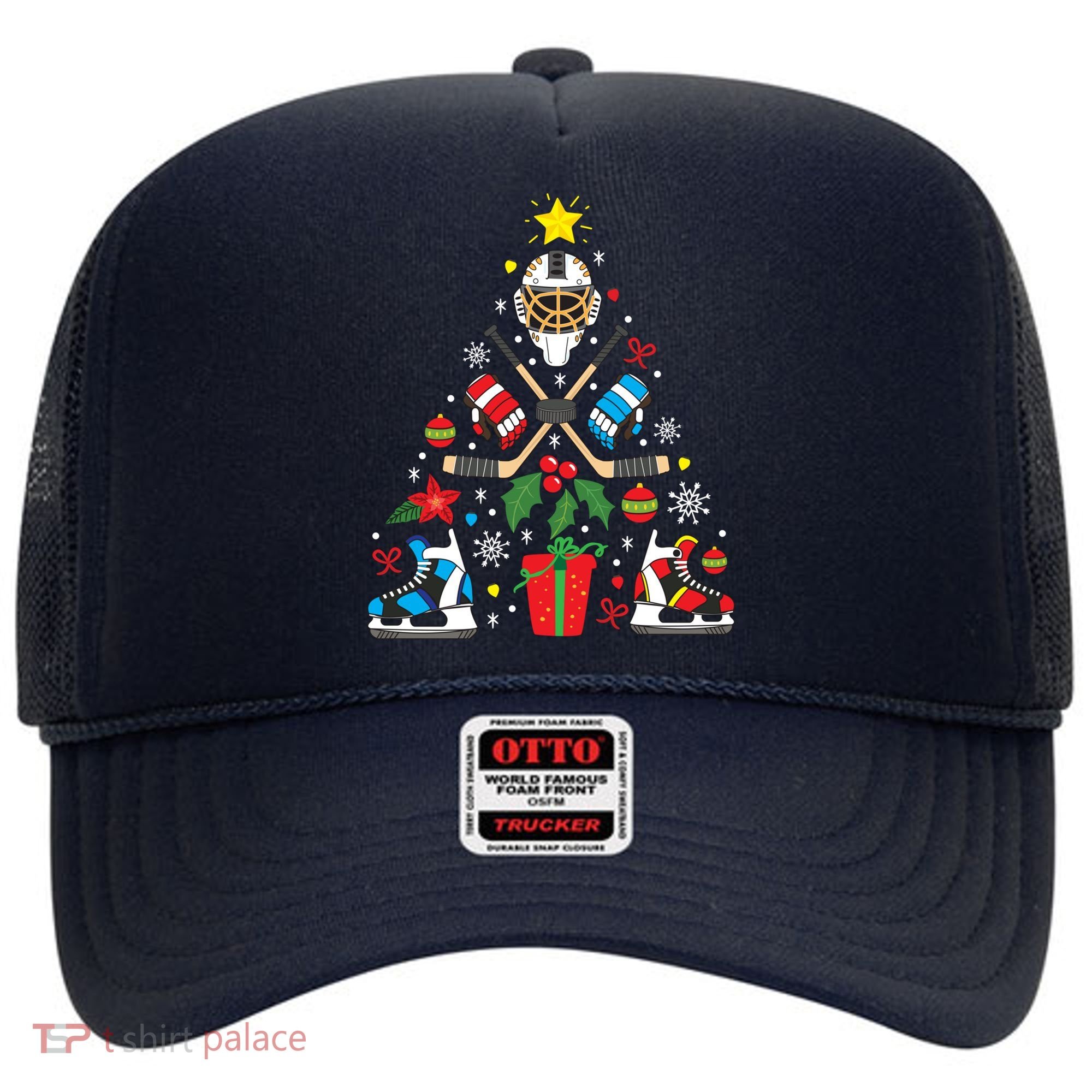 Ice Hockey Christmas Ornament Tree Funny Xmas Gift Boy Hat