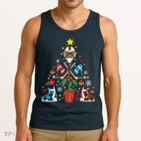 Ice Hockey Christmas Ornament Tree Funny Xmas Gift Boy Tank Top thumb 3