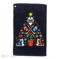 Ice Hockey Christmas Ornament Tree Funny Xmas Gift Boy Golf Towel thumb 0
