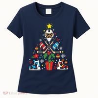 Ice Hockey Christmas Ornament Tree Funny Xmas Gift Boy Women's T-Shirt thumb 0