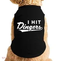 I Hit Dingers Doggie Tank thumb 0