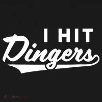 I Hit Dingers Doggie Tank thumb 4
