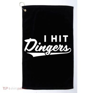 I Hit Dingers Golf Towel