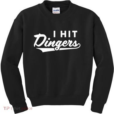 I Hit Dingers Kids Sweatshirt