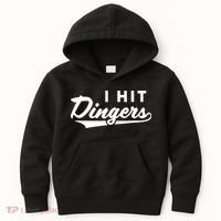I Hit Dingers Kids Hoodie thumb 0
