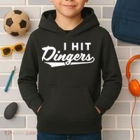 I Hit Dingers Kids Hoodie thumb 2