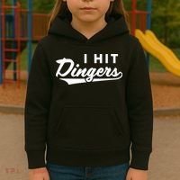 I Hit Dingers Kids Hoodie thumb 3