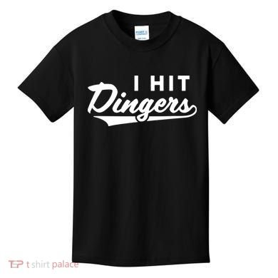 I Hit Dingers Kids T-Shirt