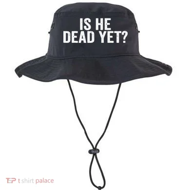 Is He Dead Yet Back Print Bucket Hat