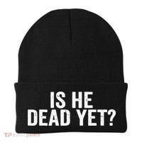 Is He Dead Yet Back Print Beanie thumb 0
