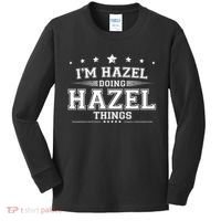Im Hazel Doing Hazel Things Kids Long Sleeve Shirt thumb 0