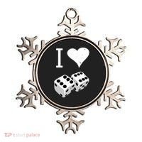 I Heart Dice Rolling Playing Betting Gambling Love Ornament thumb 0