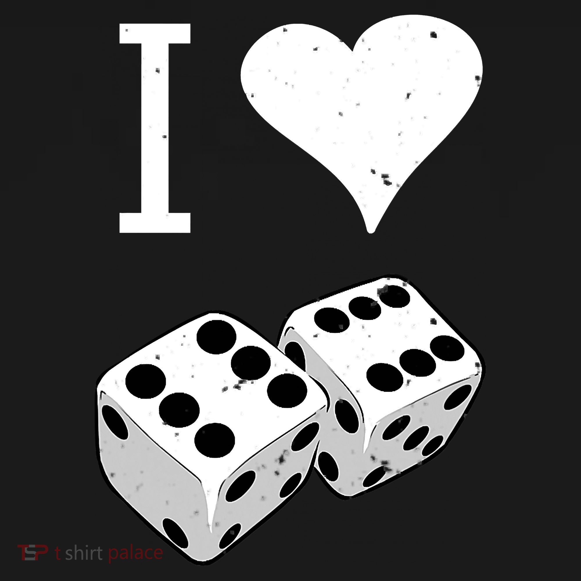 I Heart Dice Rolling Playing Betting Gambling Love Ornament