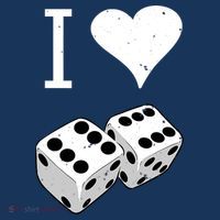 I Heart Dice Rolling Playing Betting Gambling Love Baby Bodysuit thumb 2