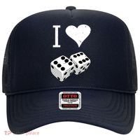 I Heart Dice Rolling Playing Betting Gambling Love Hat thumb 0