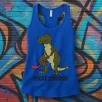 Ice Hockey Dinosaur Hockey Hockey Hockeysaurus Gift Women's Tank Top thumb 3