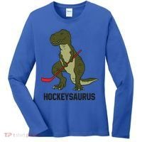 Ice Hockey Dinosaur Hockey Hockey Hockeysaurus Gift Women's Long Sleeve Shirt thumb 0