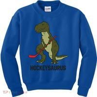 Ice Hockey Dinosaur Hockey Hockey Hockeysaurus Gift Kids Sweatshirt thumb 0