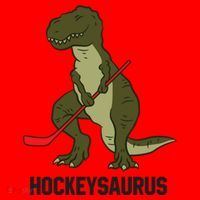 Ice Hockey Dinosaur Hockey Hockey Hockeysaurus Gift Santa Hat thumb 1