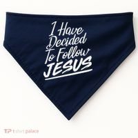 I Have Decided To Follow Jesus Christian USA-Made Doggie Bandana thumb 0