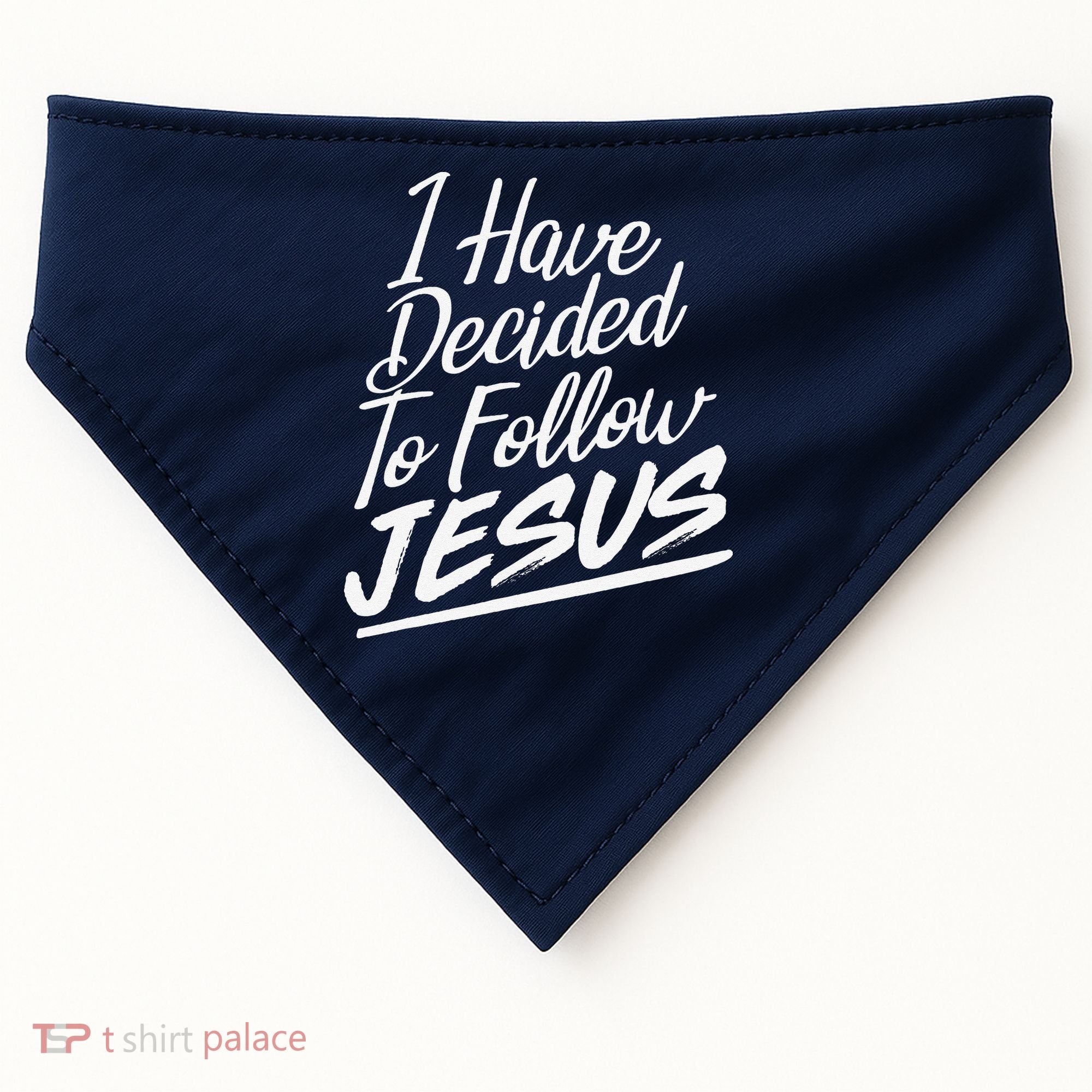 I Have Decided To Follow Jesus Christian USA-Made Doggie Bandana