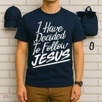 I Have Decided To Follow Jesus Christian T-Shirt thumb 6