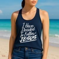 I Have Decided To Follow Jesus Christian Women's Tank Top thumb 2