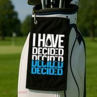 I Have Decided Baptized Golf Towel thumb 2