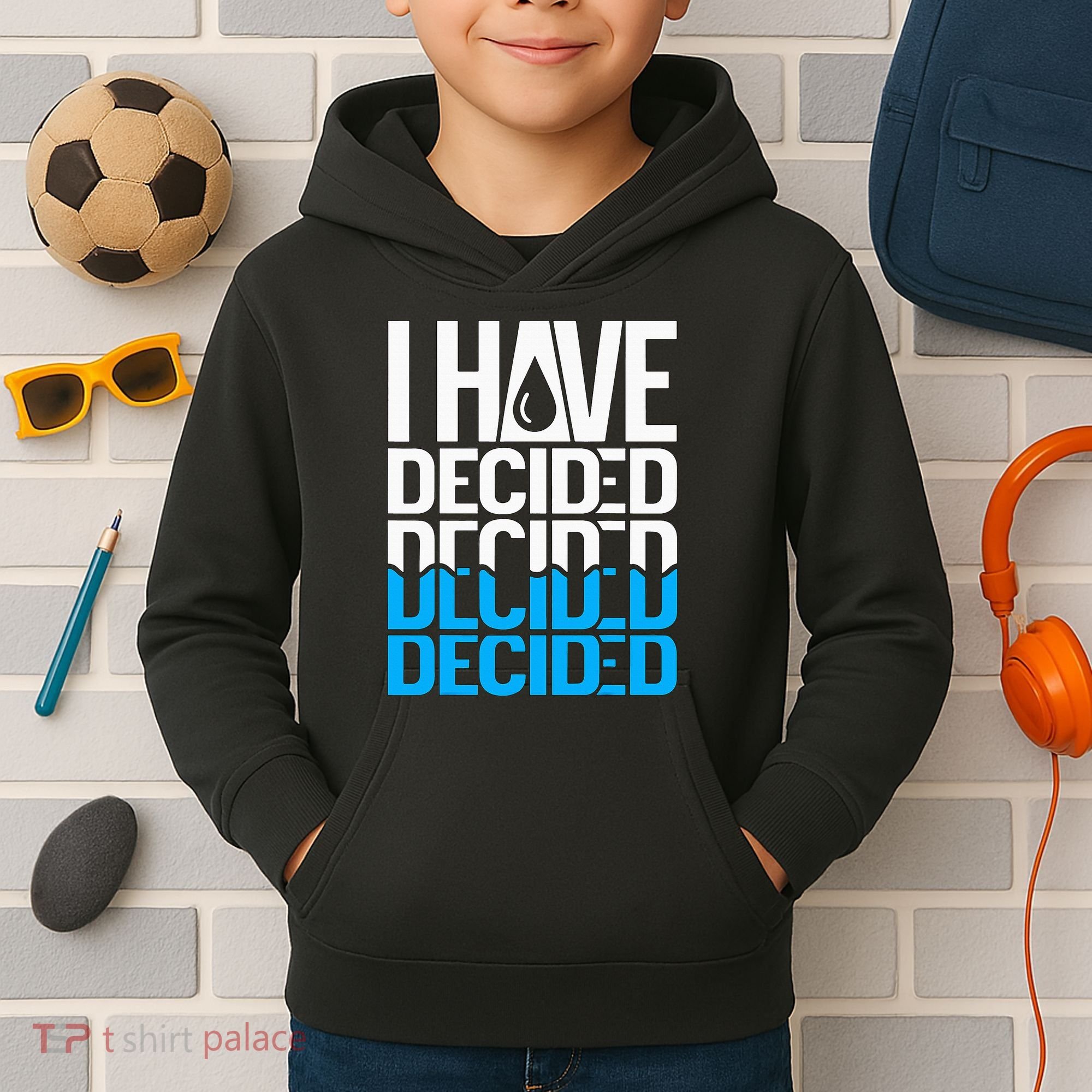 I Have Decided Baptized Kids Hoodie