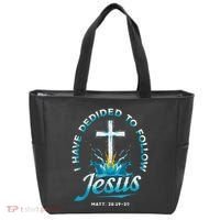 I Have Decided To Follow Jesus Tote Bag thumb 0