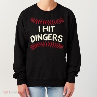 I Hit Dingers Baseball Softball Women's Sweatshirt