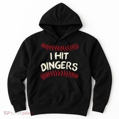 I Hit Dingers Baseball Softball Hoodie