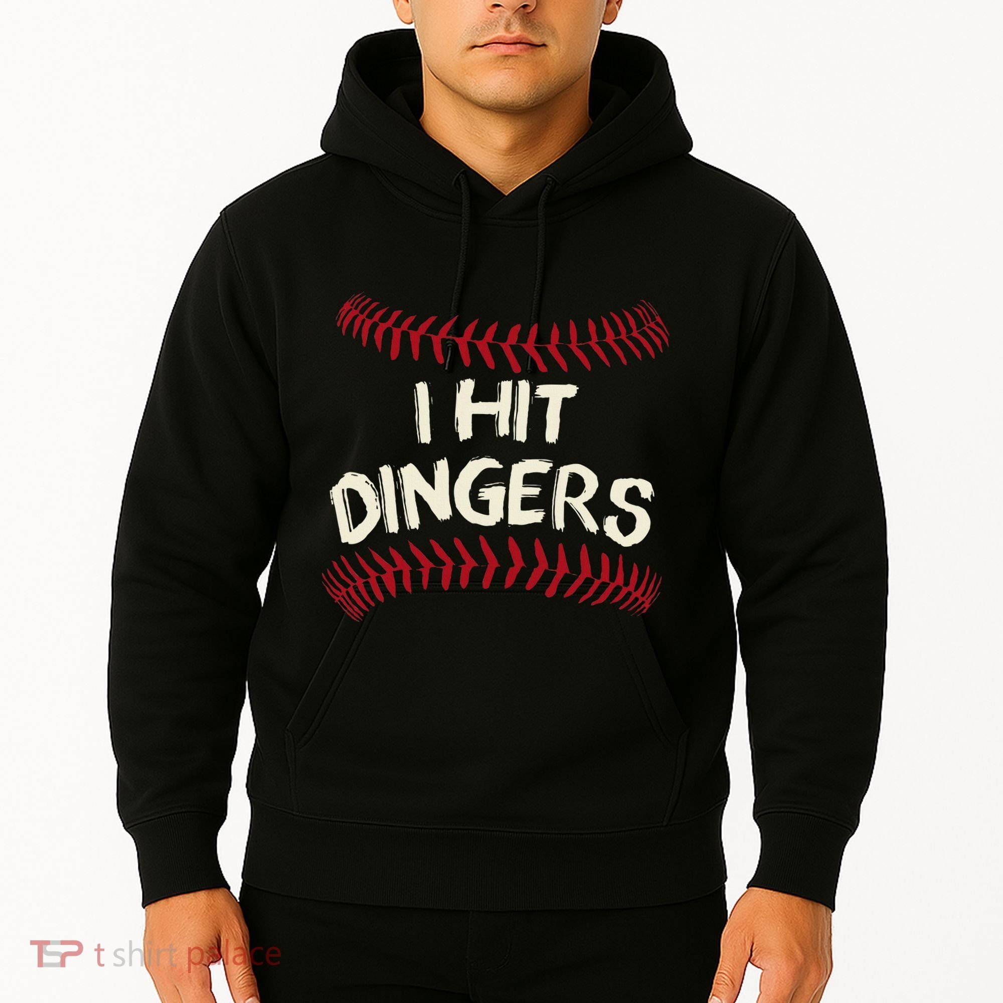 I Hit Dingers Baseball Softball Hoodie