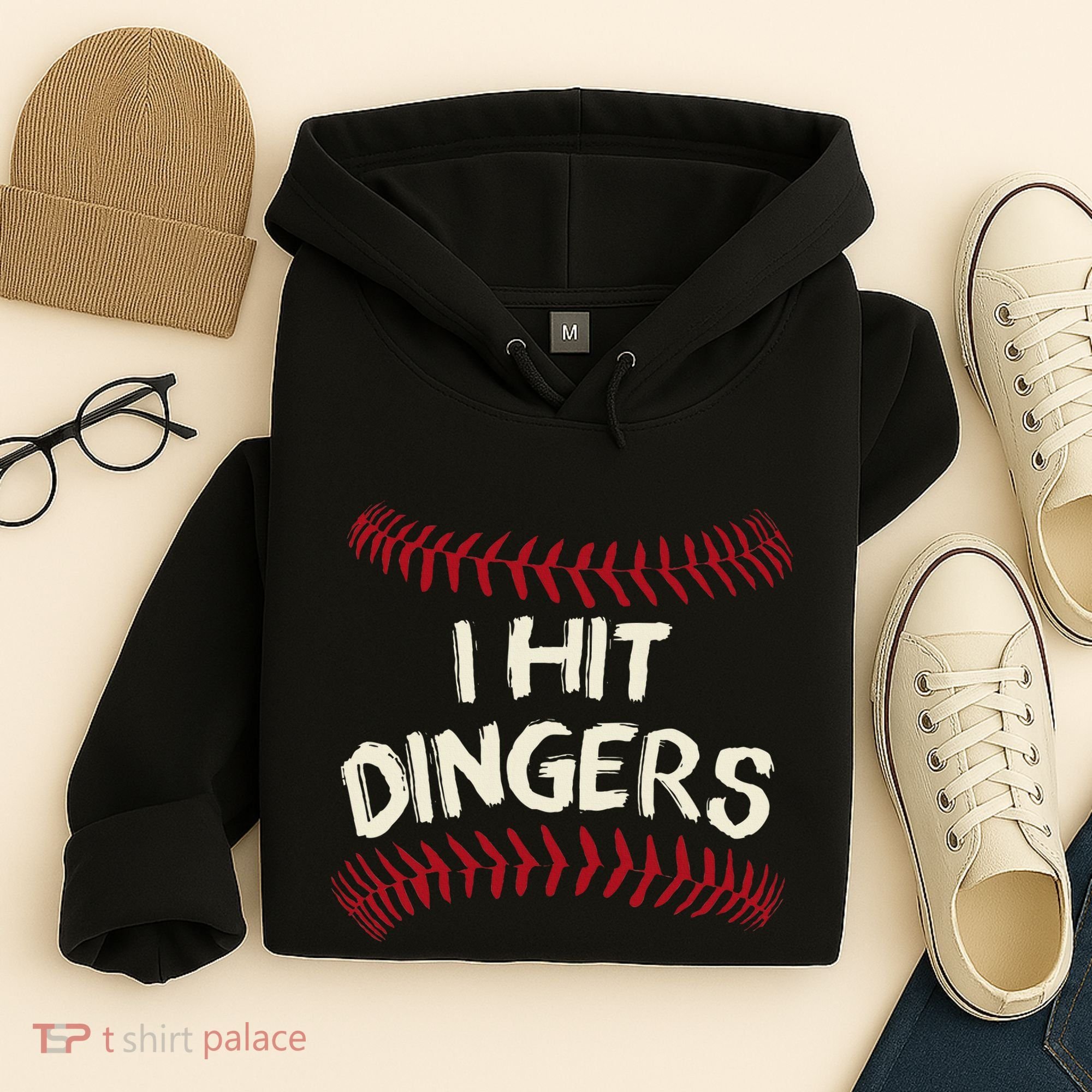 I Hit Dingers Baseball Softball Hoodie