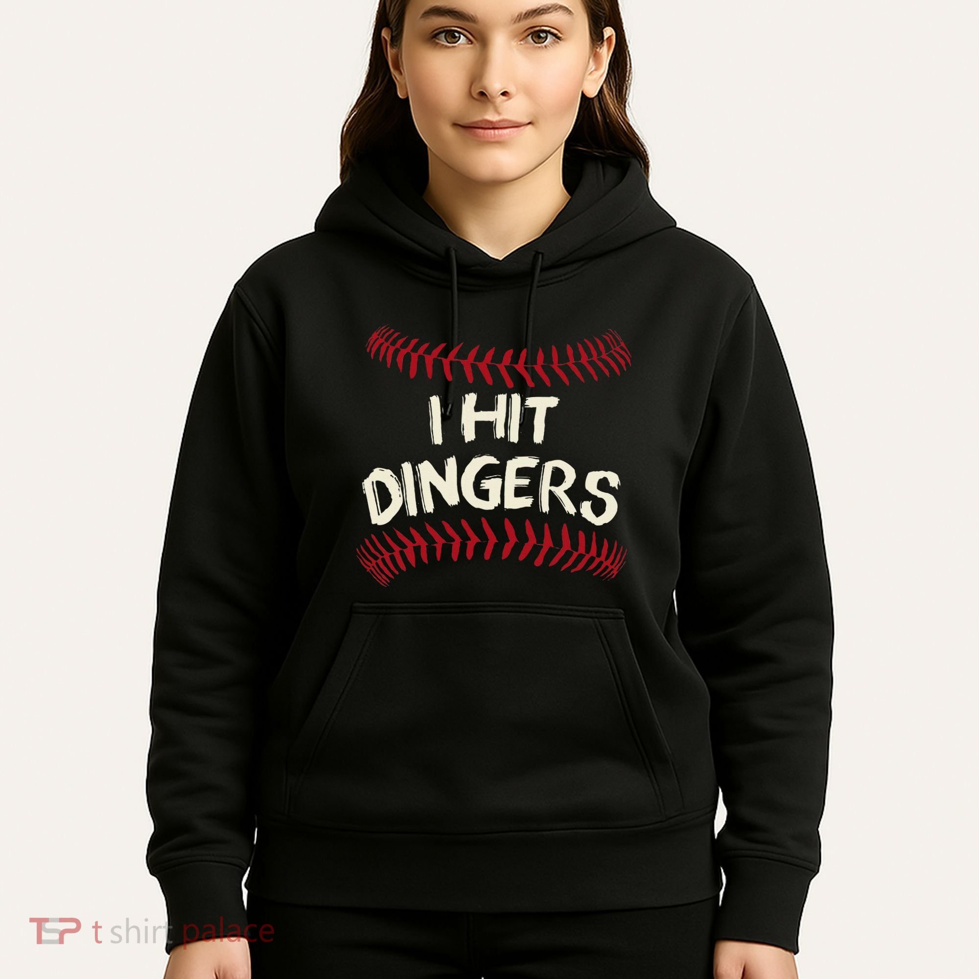I Hit Dingers Baseball Softball Hoodie