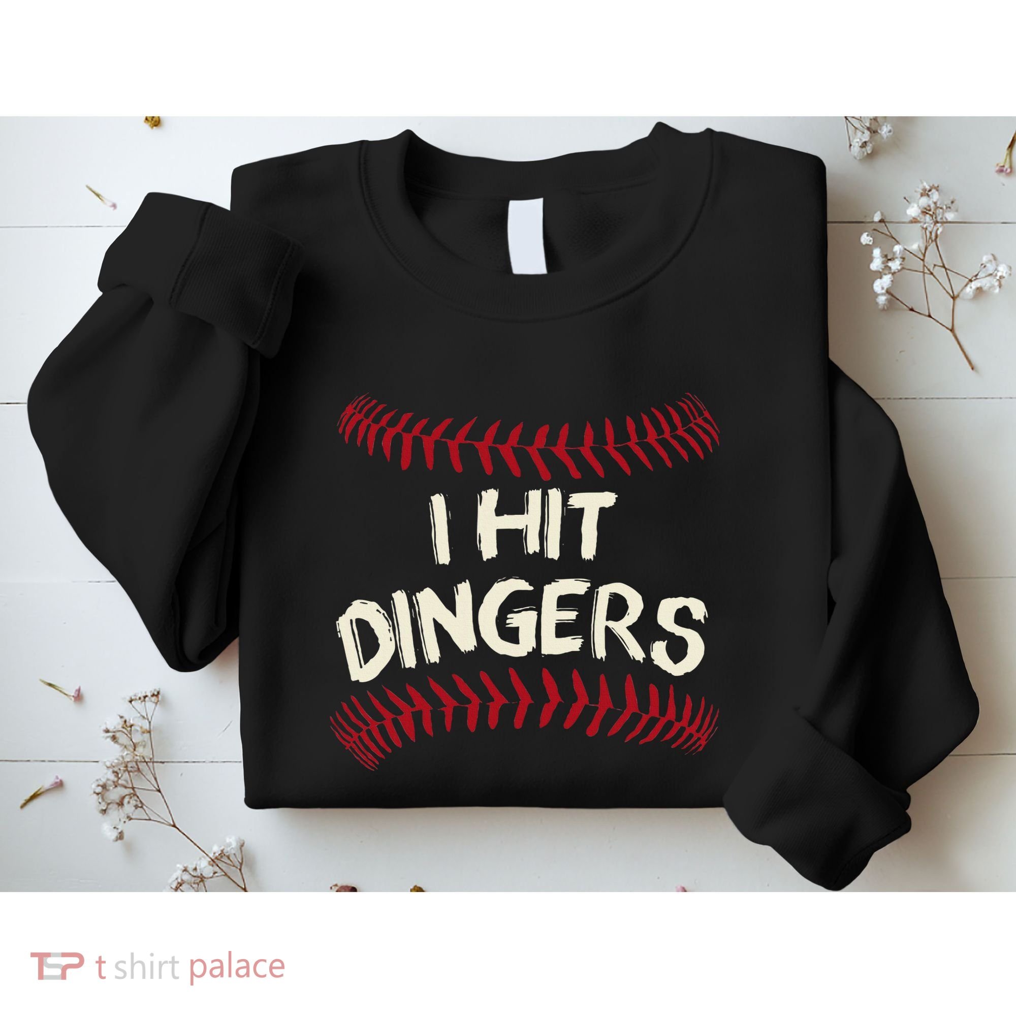 I Hit Dingers Baseball Softball Sweatshirt