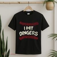 I Hit Dingers Baseball Softball T-Shirt thumb 2