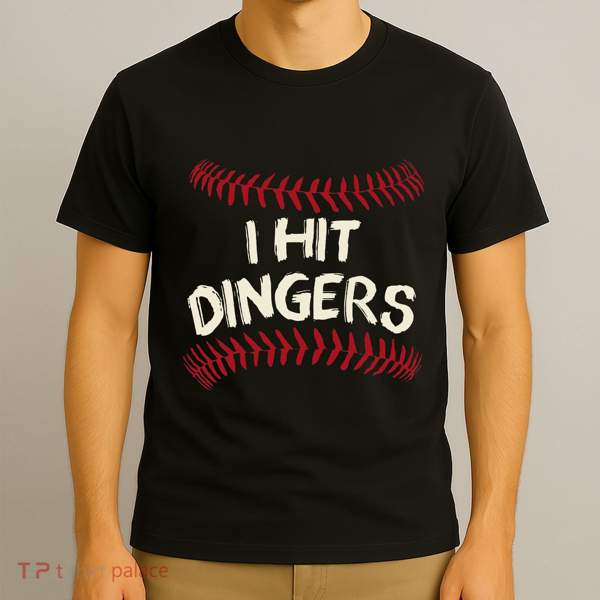 I Hit Dingers Baseball Softball T-Shirt