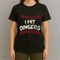 I Hit Dingers Baseball Softball T-Shirt thumb 4