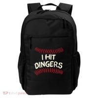 I Hit Dingers Baseball Softball Backpack thumb 0