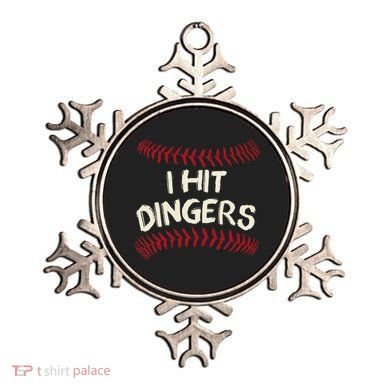 I Hit Dingers Baseball Softball Ornament