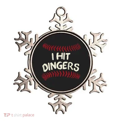 I Hit Dingers Baseball Softball Ornament