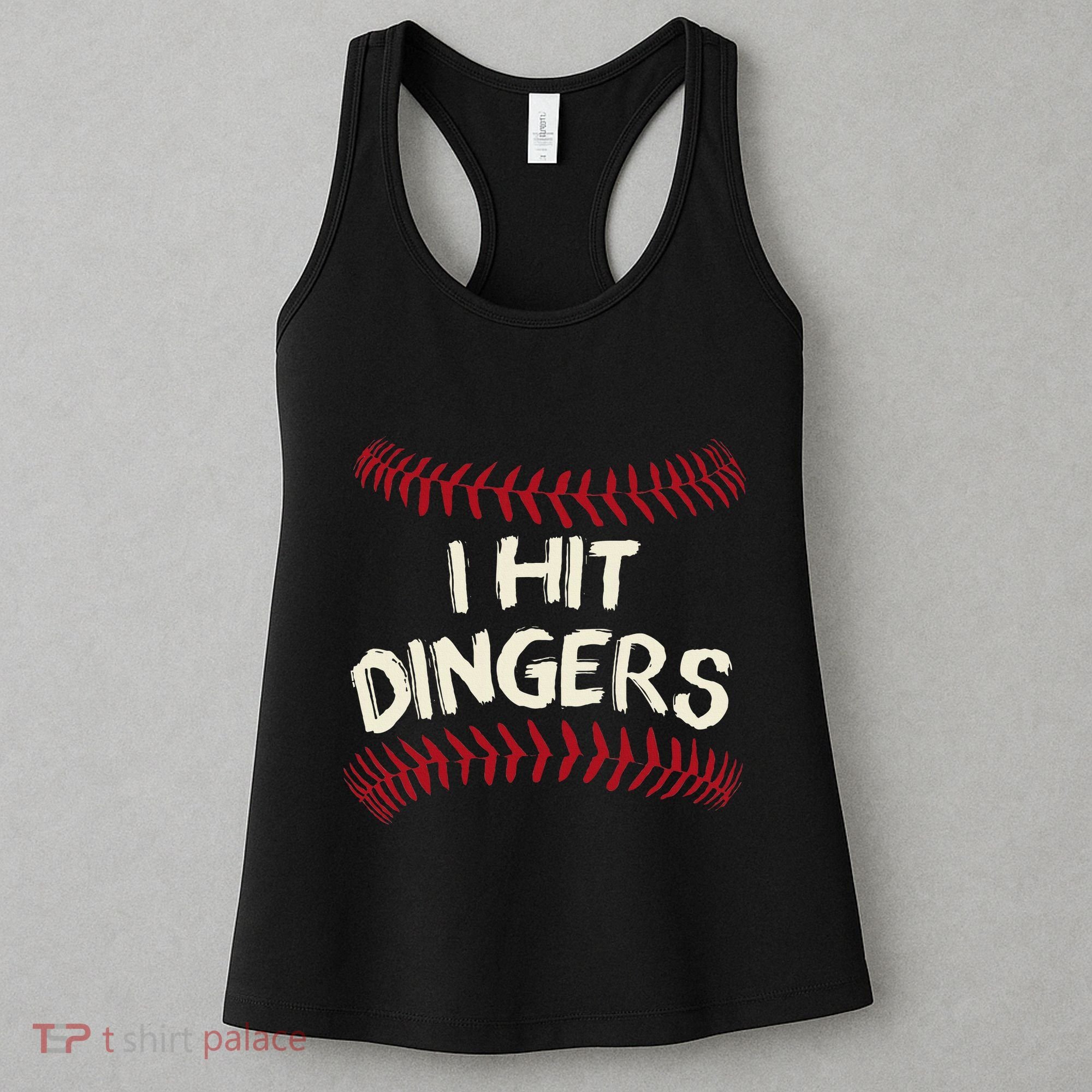 I Hit Dingers Baseball Softball Women's Tank Top