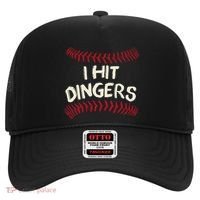 I Hit Dingers Baseball Softball Hat thumb 0