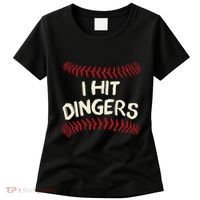 I Hit Dingers Baseball Softball Women's T-Shirt thumb 0